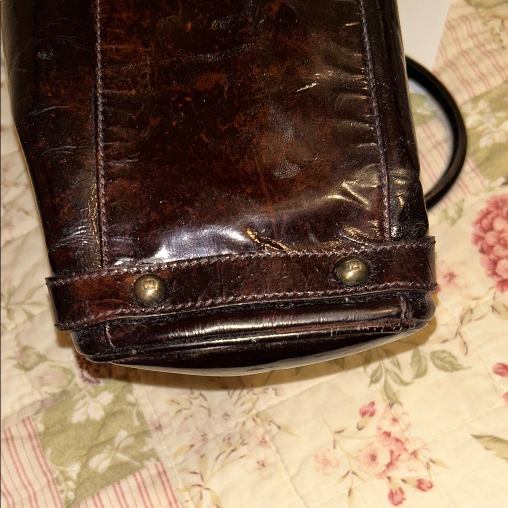 Fendi Dark Brown Leather Satchel - Picture 15 of 16